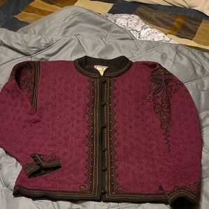 Dale of Norway Women's Purple and Black Jacket